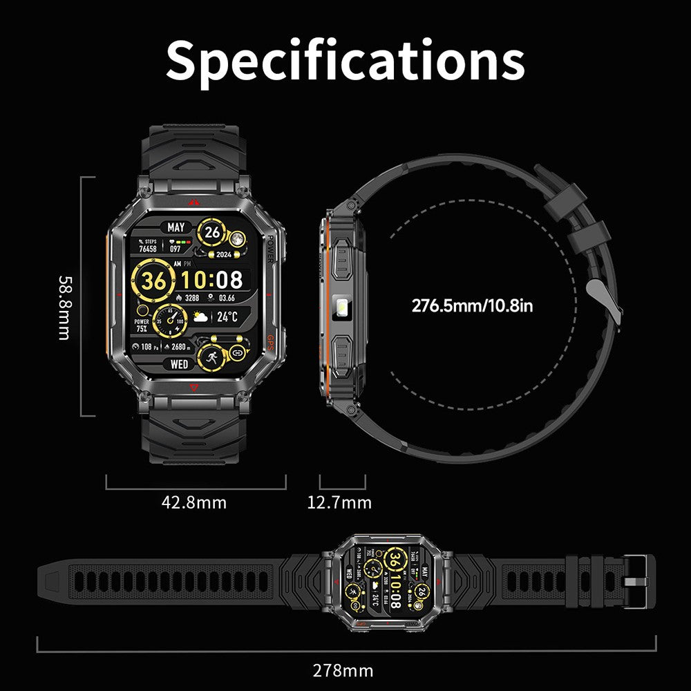 KR92 GPS Outdoor Smart Watch, Compass – image 16