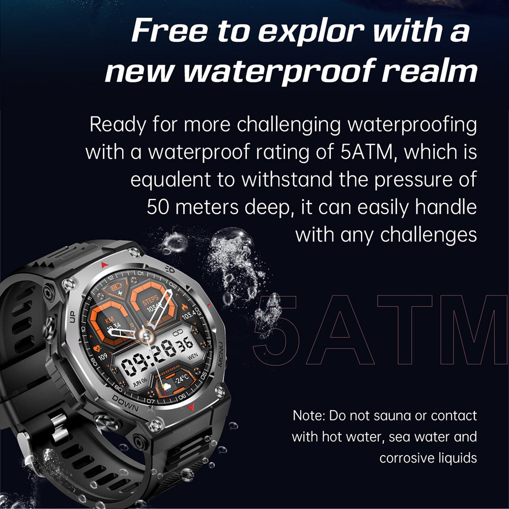 KT85 Rugged Outdoor Smart Watch – image 8