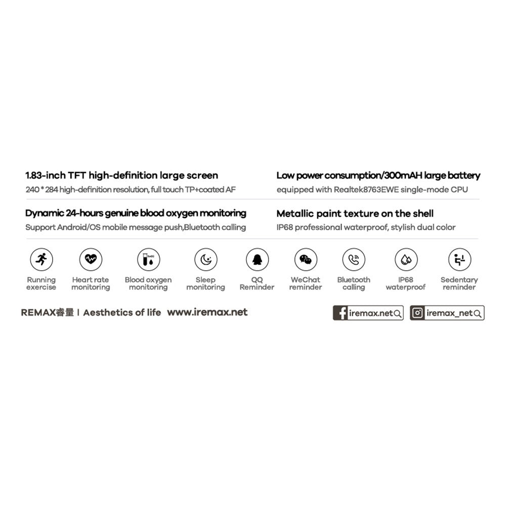REMAX WATCH20 Smart Watch – image 3