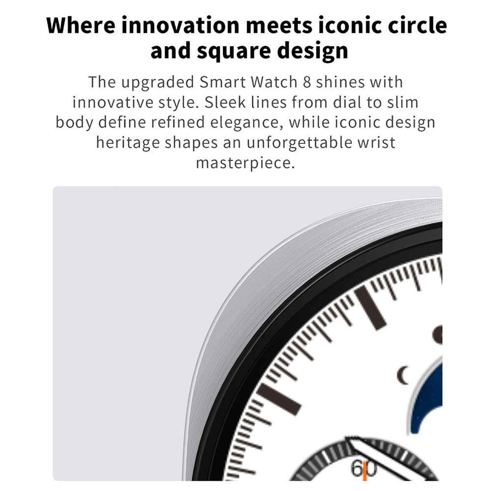 HD8 Mini Round Smart Watch, NFC & Calling – image 5