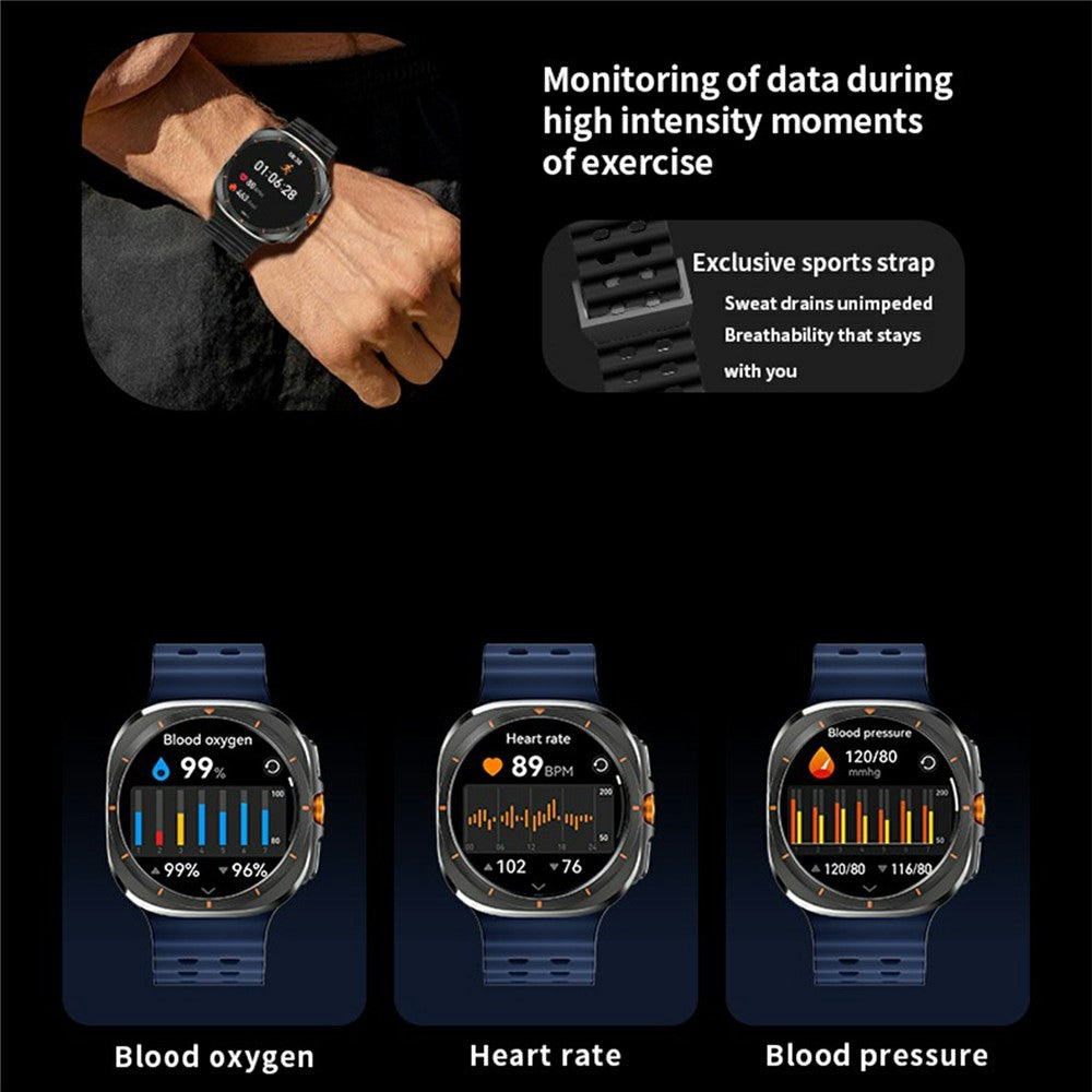 HD8 Ultra Round Smart Watch, SOS & Calling – image 10
