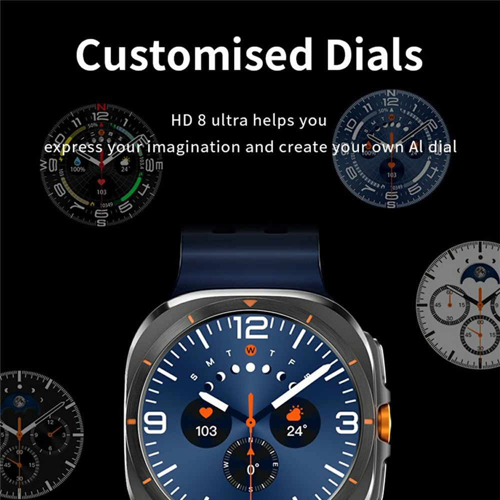 HD8 Ultra Round Smart Watch, SOS & Calling – image 11