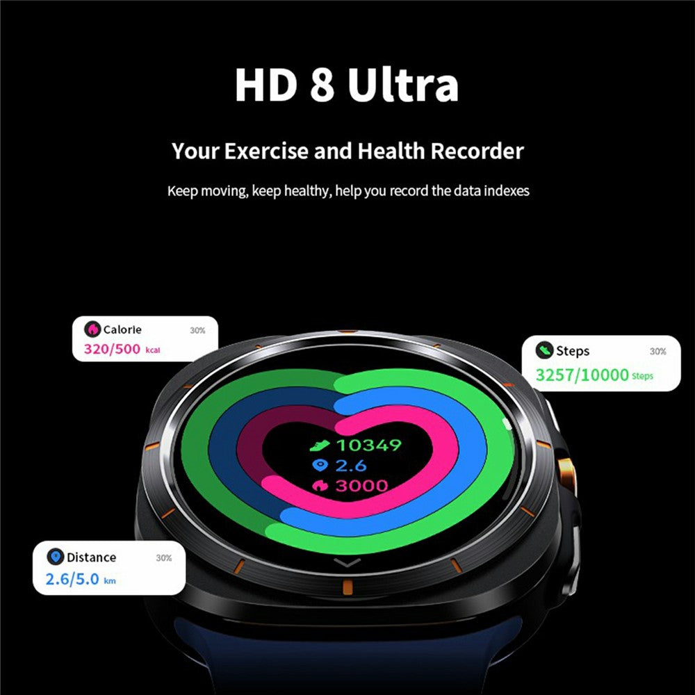 HD8 Ultra Round Smart Watch, SOS & Calling – image 12