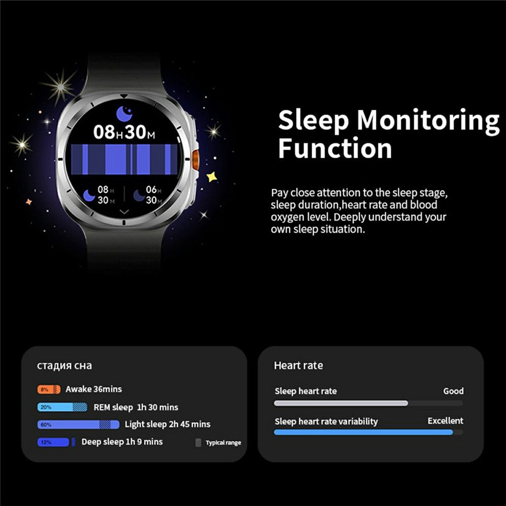 HD8 Ultra Round Smart Watch, SOS & Calling – image 13