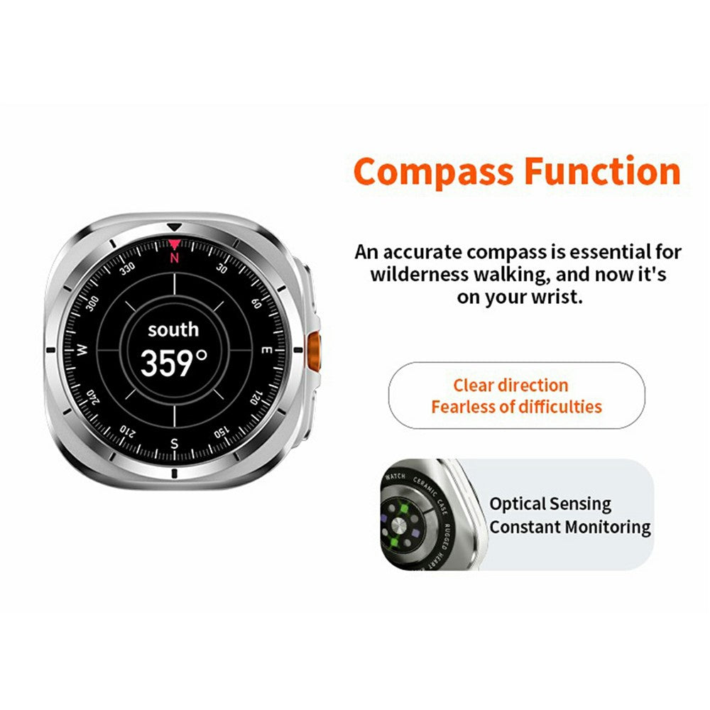 HD8 Ultra Round Smart Watch, SOS & Calling – image 9