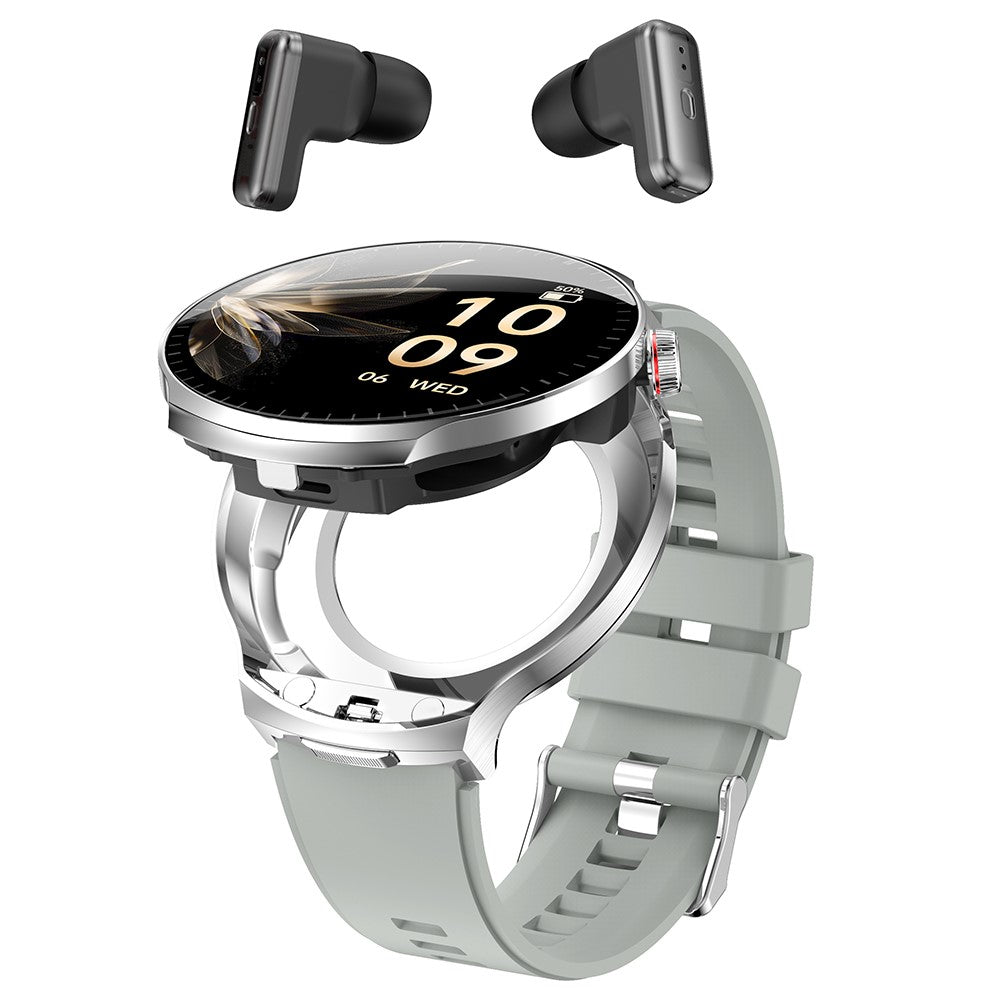 T100 2-in-1 Smart Watch with Built-in Wireless Earbuds – Bluetooth Calling