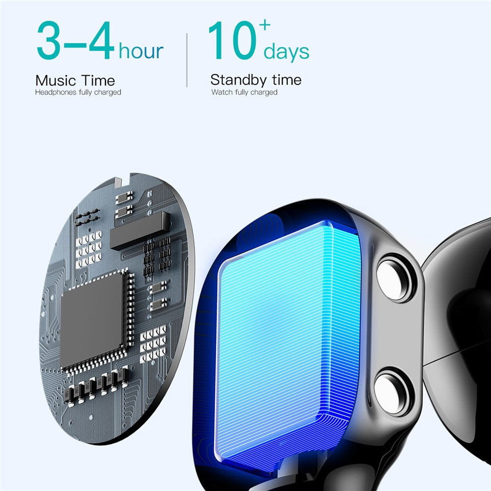 D12 2-in-1 Smart Watch, Detachable Earbuds – image 13