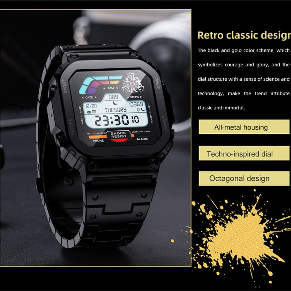 AW39 Smart Watch, Calling & Steel Strap – image 7