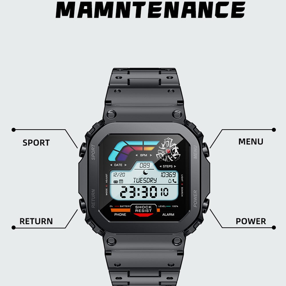 AW39 Smart Watch, Calling & Steel Strap – image 8