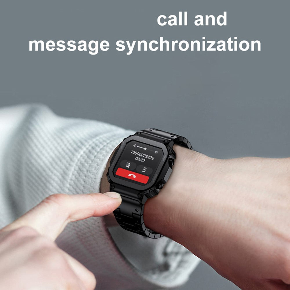 AW39 Smart Watch, Calling & Steel Strap – image 9