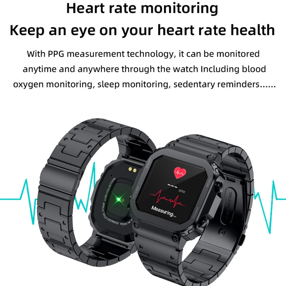 AW39 Smart Watch, Calling & Steel Strap – image 10
