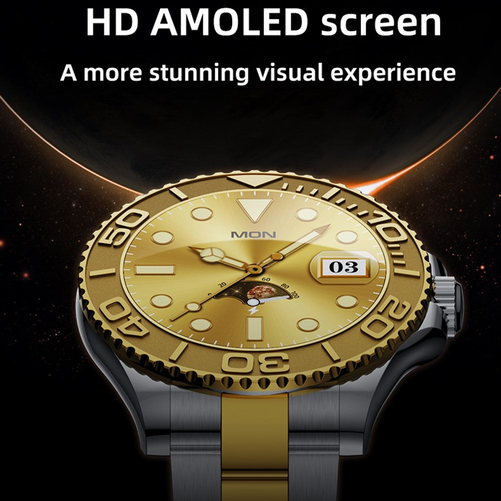 AW46 AMOLED Smart Watch, Steel Strap – image 7