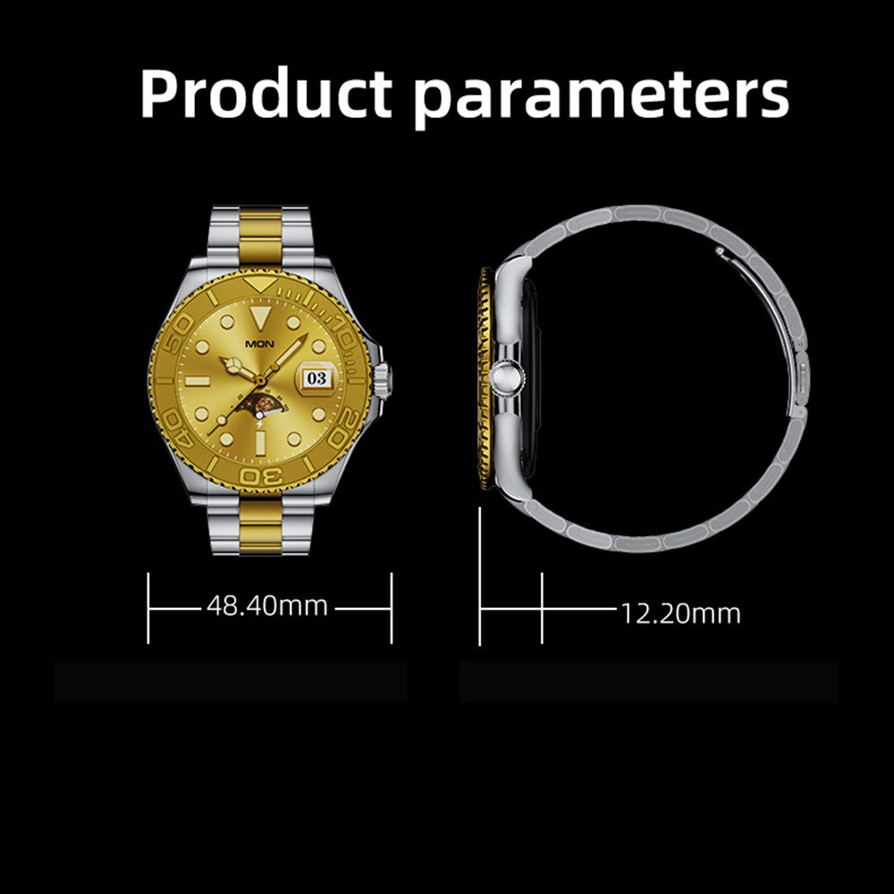 AW46 AMOLED Smart Watch, Steel Strap – image 9