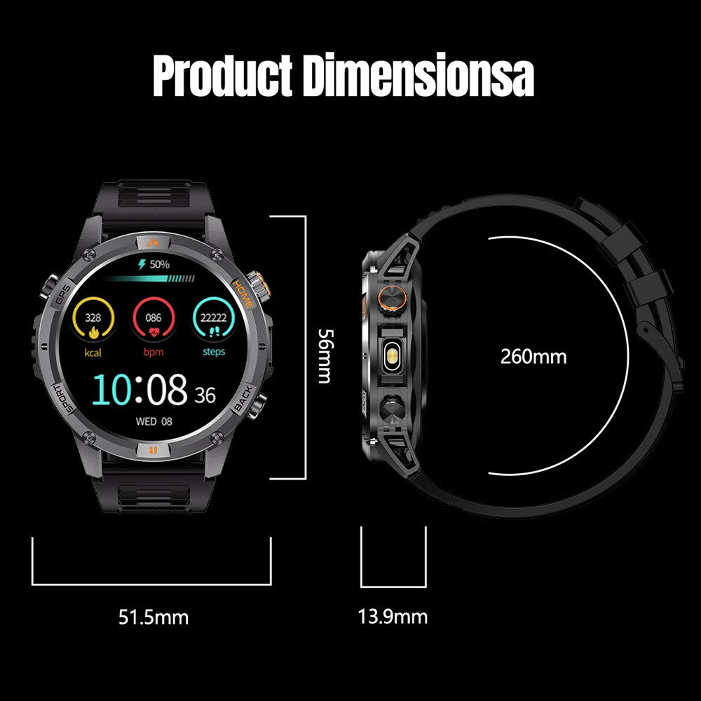 YK15 1.46" IP68 Smart Watch – image 9