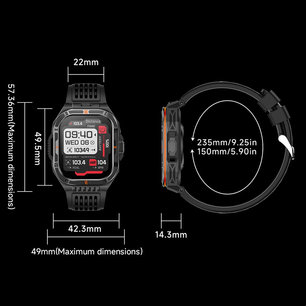 HT38 Outdoor Smart Watch, 20-Day Battery – image 10