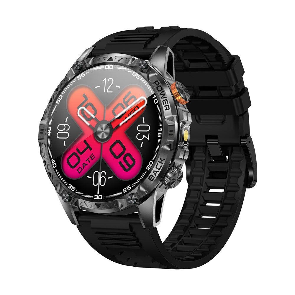 YK16 1.7" Outdoor Smart Watch – 100+ Sport Modes, Built-In Torch