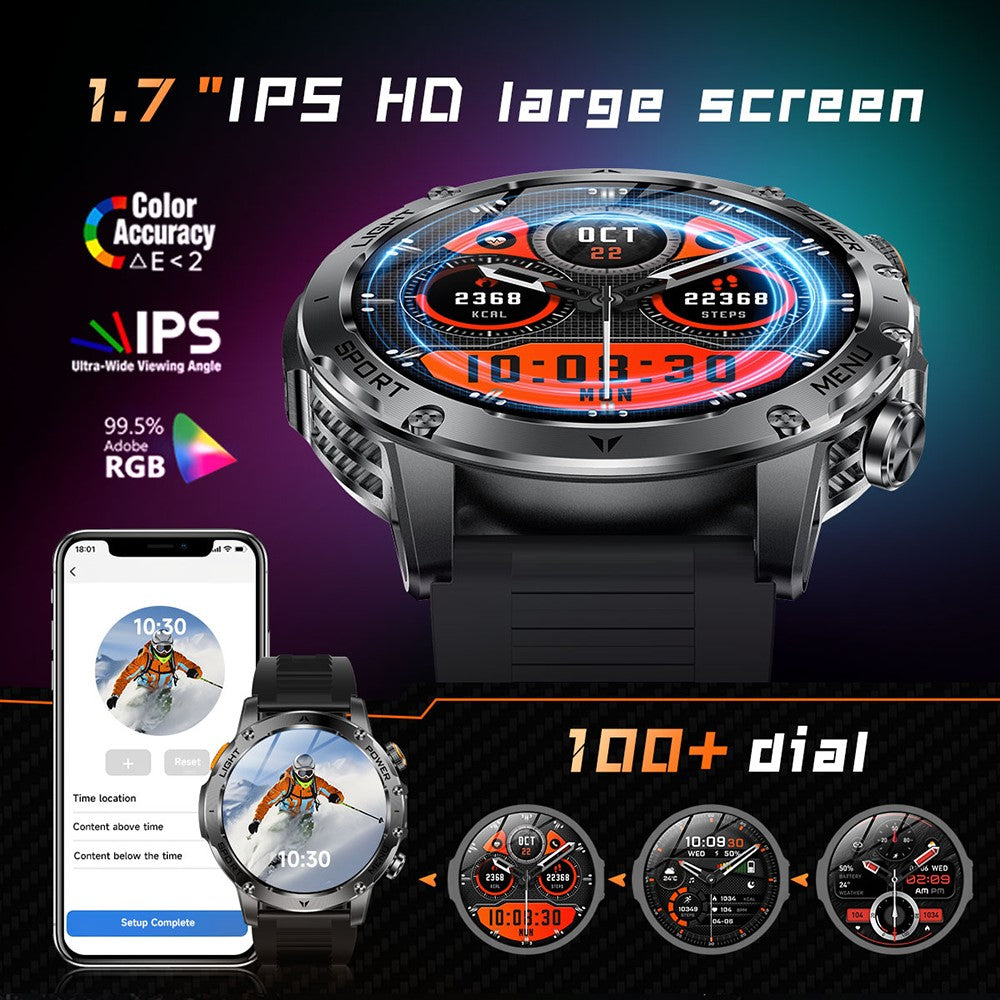 AK87 1.7" Outdoor Smart Watch, BT Calling – image 7
