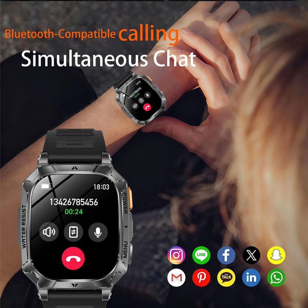 AK103 Smart Watch, 2.01" HD, 100+ Sport Modes – image 13