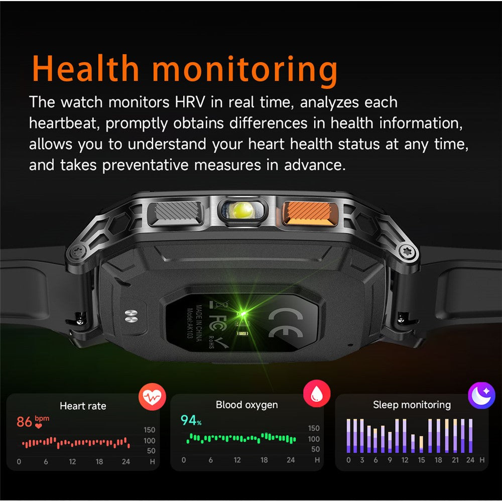 AK103 Smart Watch, 2.01" HD, 100+ Sport Modes – image 15