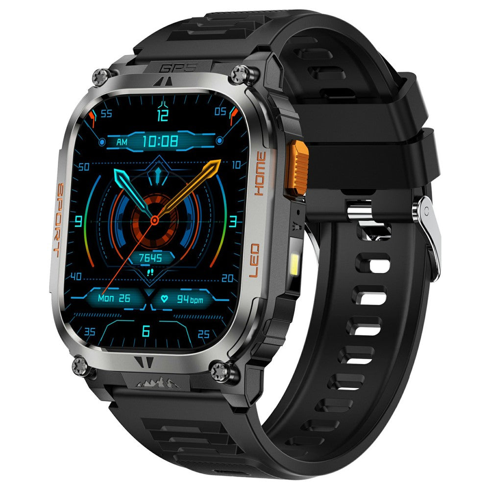 QX18 2.01" GPS Outdoor Smart Watch – Bluetooth Calling, Flashlight, IP68