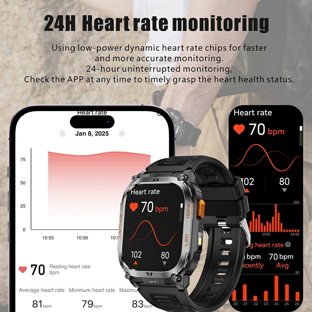 QX18 GPS Outdoor Smart Watch, 2.01" – image 2