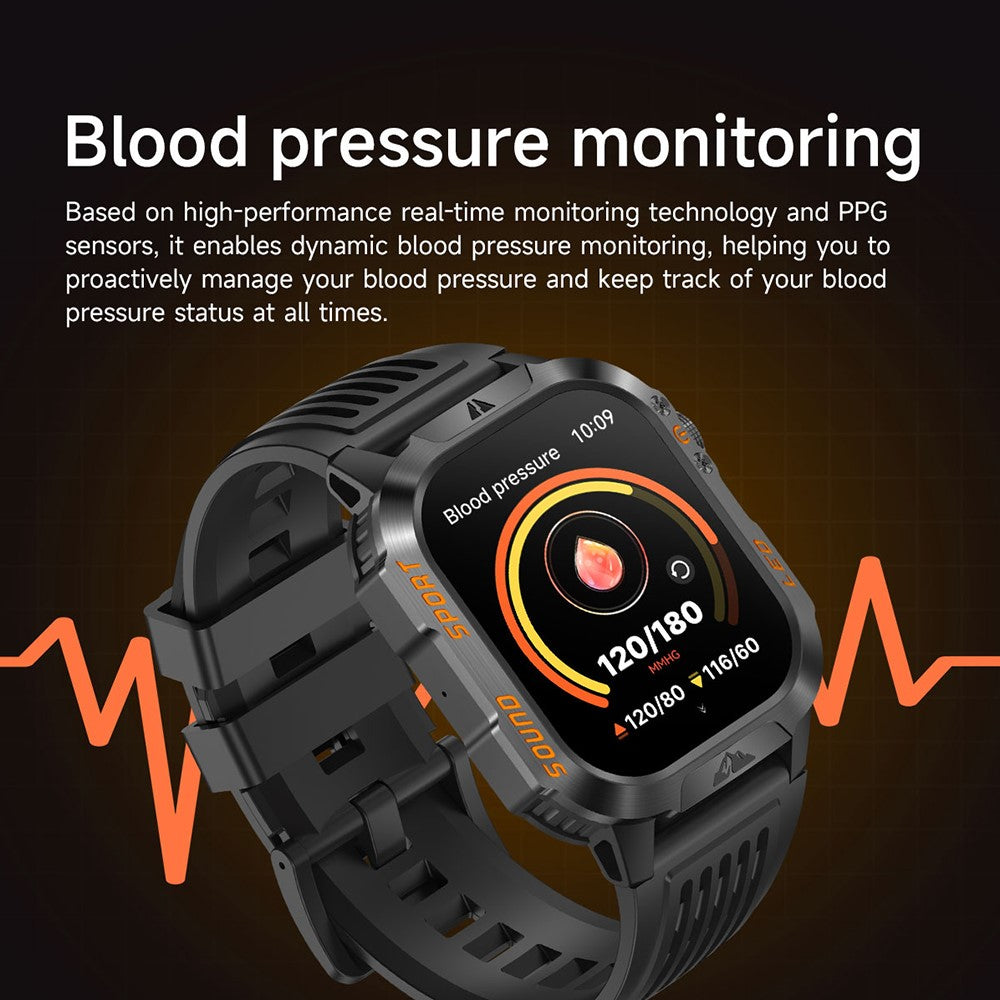 HT46 Outdoor Smart Watch, Steel Band – image 11