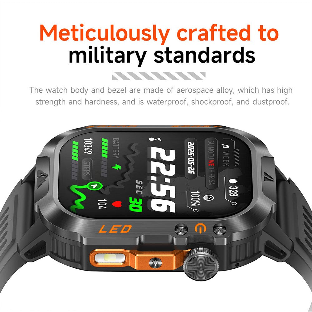 HT46 Outdoor Smart Watch, Steel Band – image 5