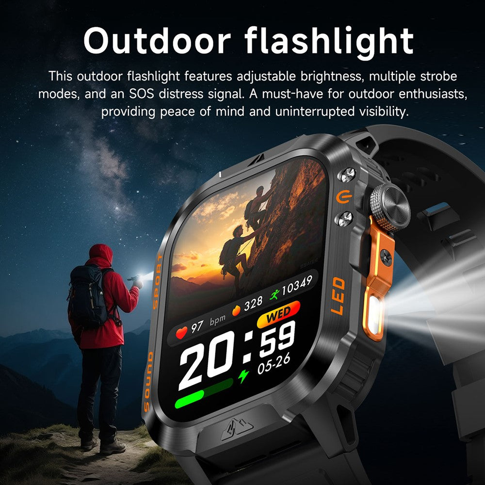 HT46 Outdoor Smart Watch, Steel Band – image 6