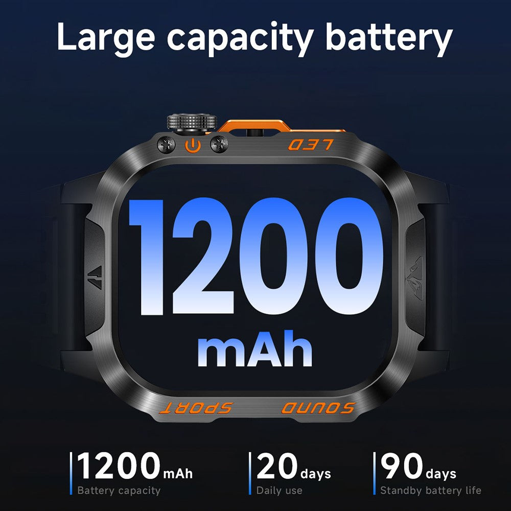 HT46 Outdoor Smart Watch, Steel Band – image 7