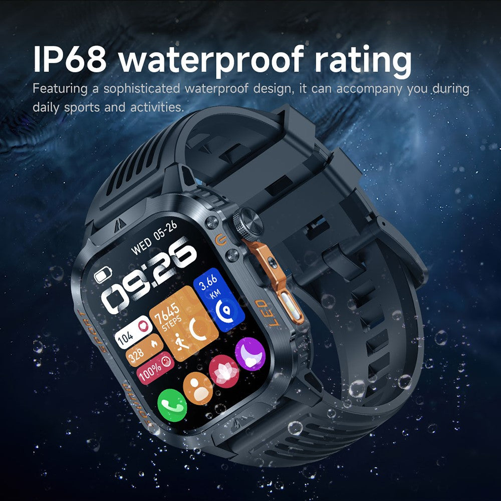 HT46 Outdoor Smart Watch, Steel Band – image 8