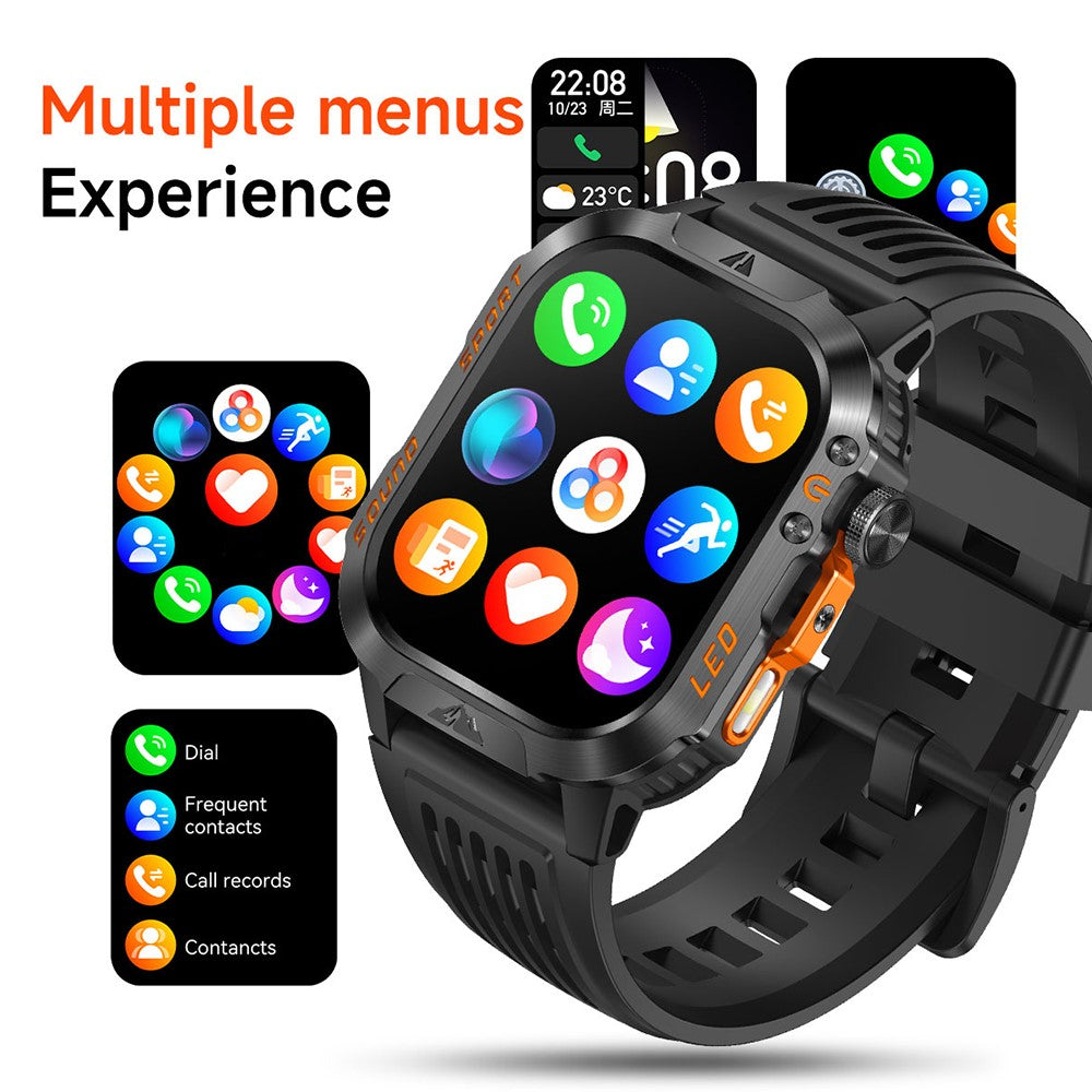 HT46 Outdoor Smart Watch, Steel Band – image 9