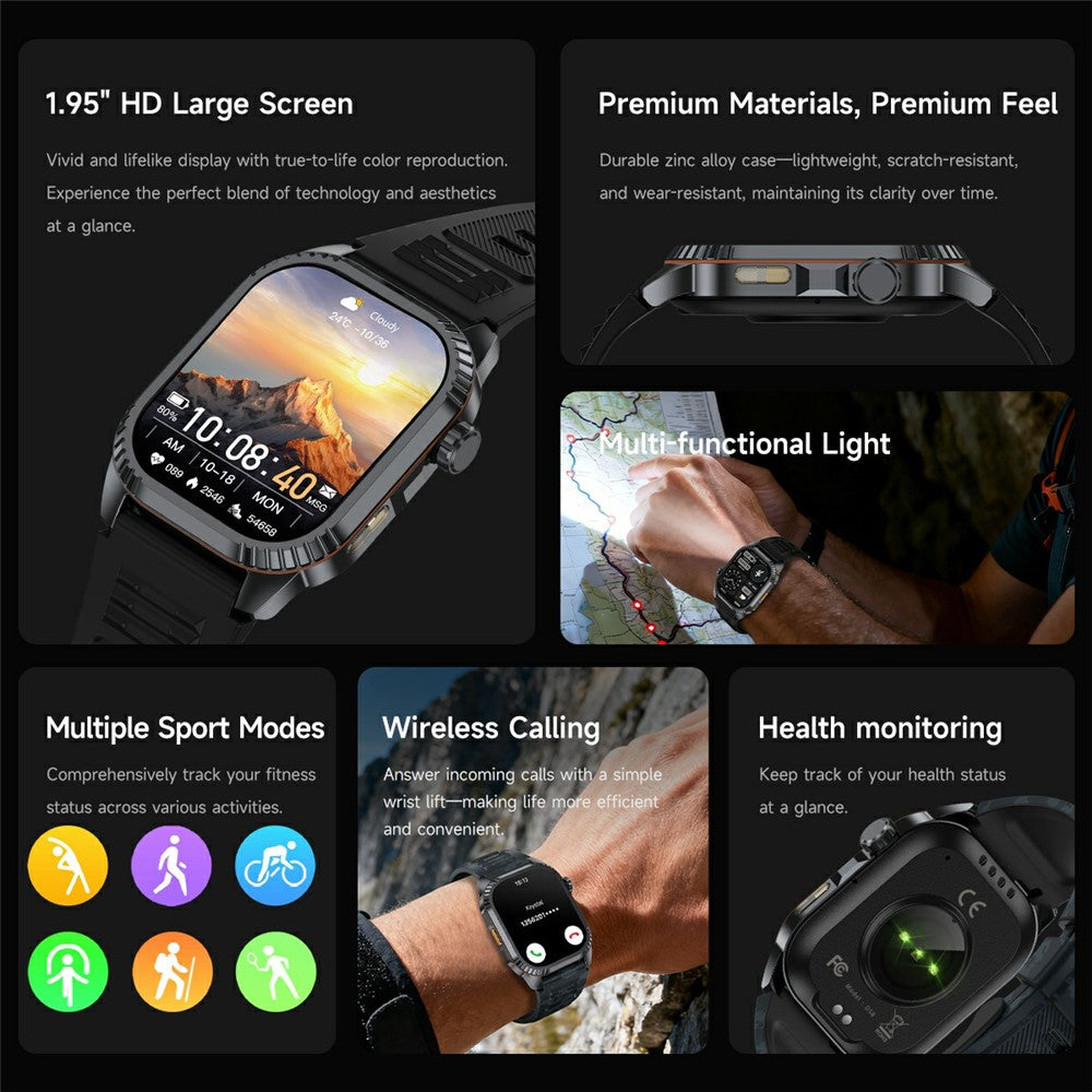 DS8 GPS Outdoor Smart Watch, LED Torch – image 4