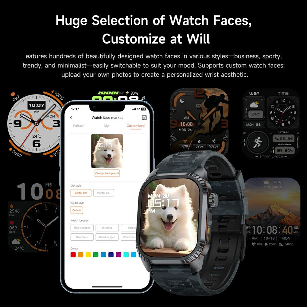DS8 GPS Outdoor Smart Watch, LED Torch – image 6