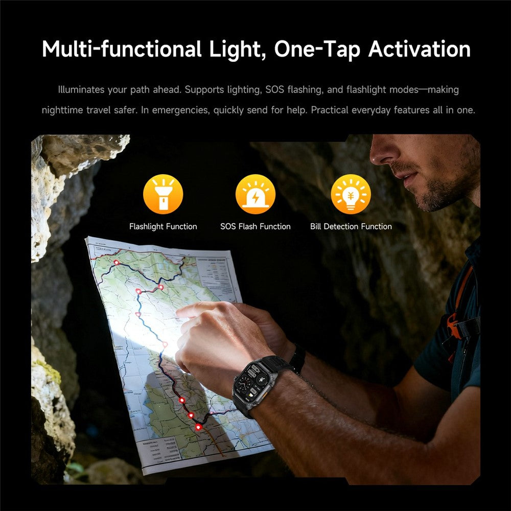 DS8 GPS Outdoor Smart Watch, LED Torch – image 9