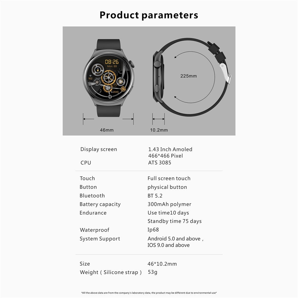 QX10 1.43" AMOLED Smart Watch, Calling – image 15