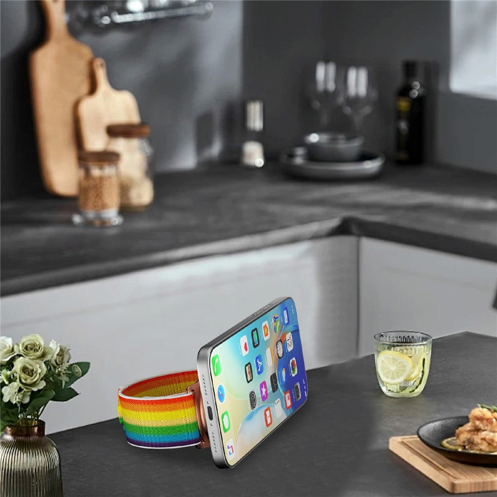 Magnetic Wristband Phone Stand with Mirror – image 13