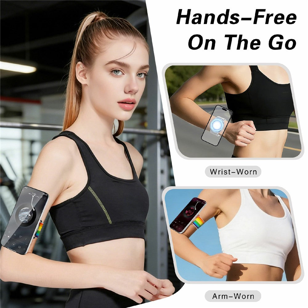 Magnetic Wristband Phone Stand with Mirror – image 3
