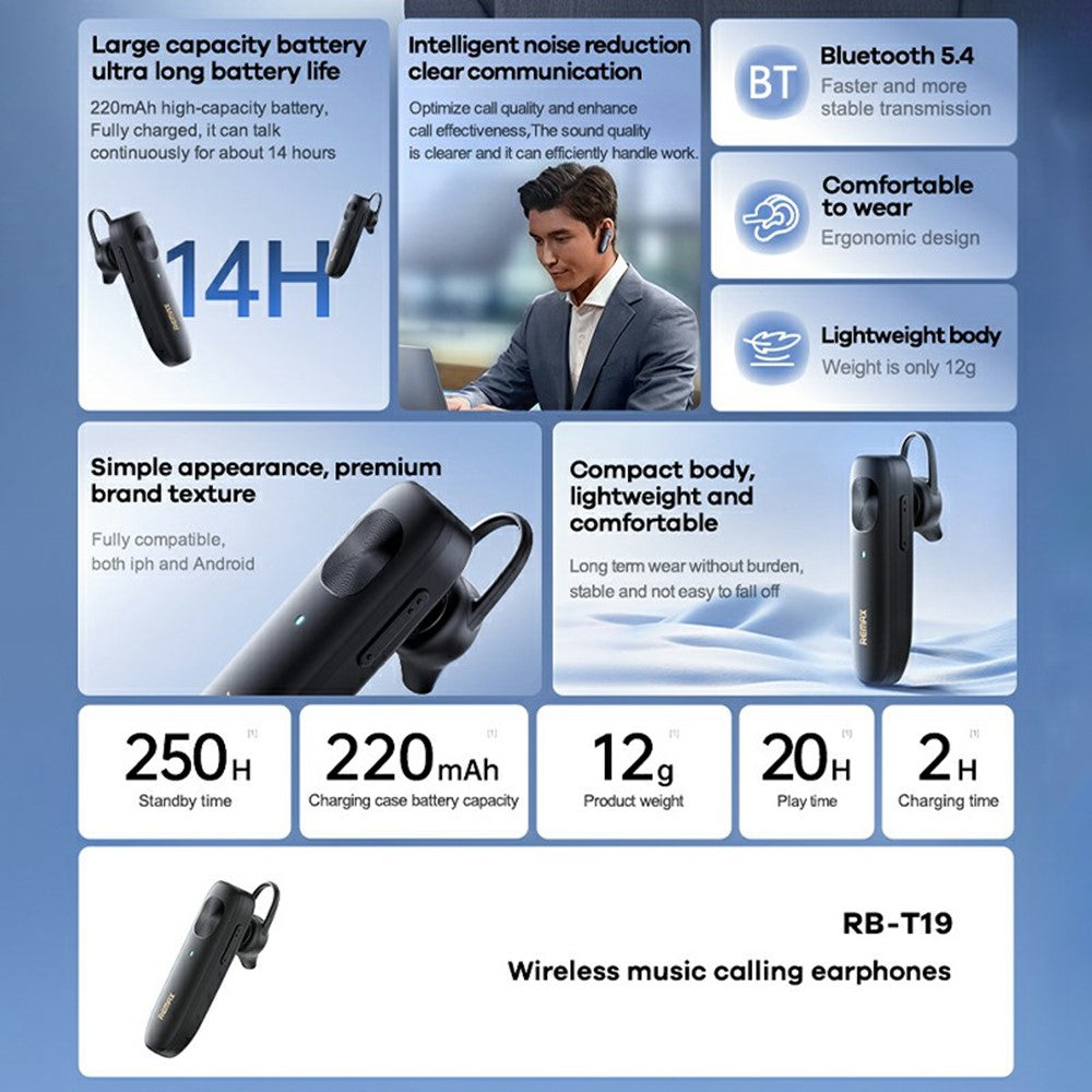 REMAX RB-T19 Wireless Earphones with Mic – image 2
