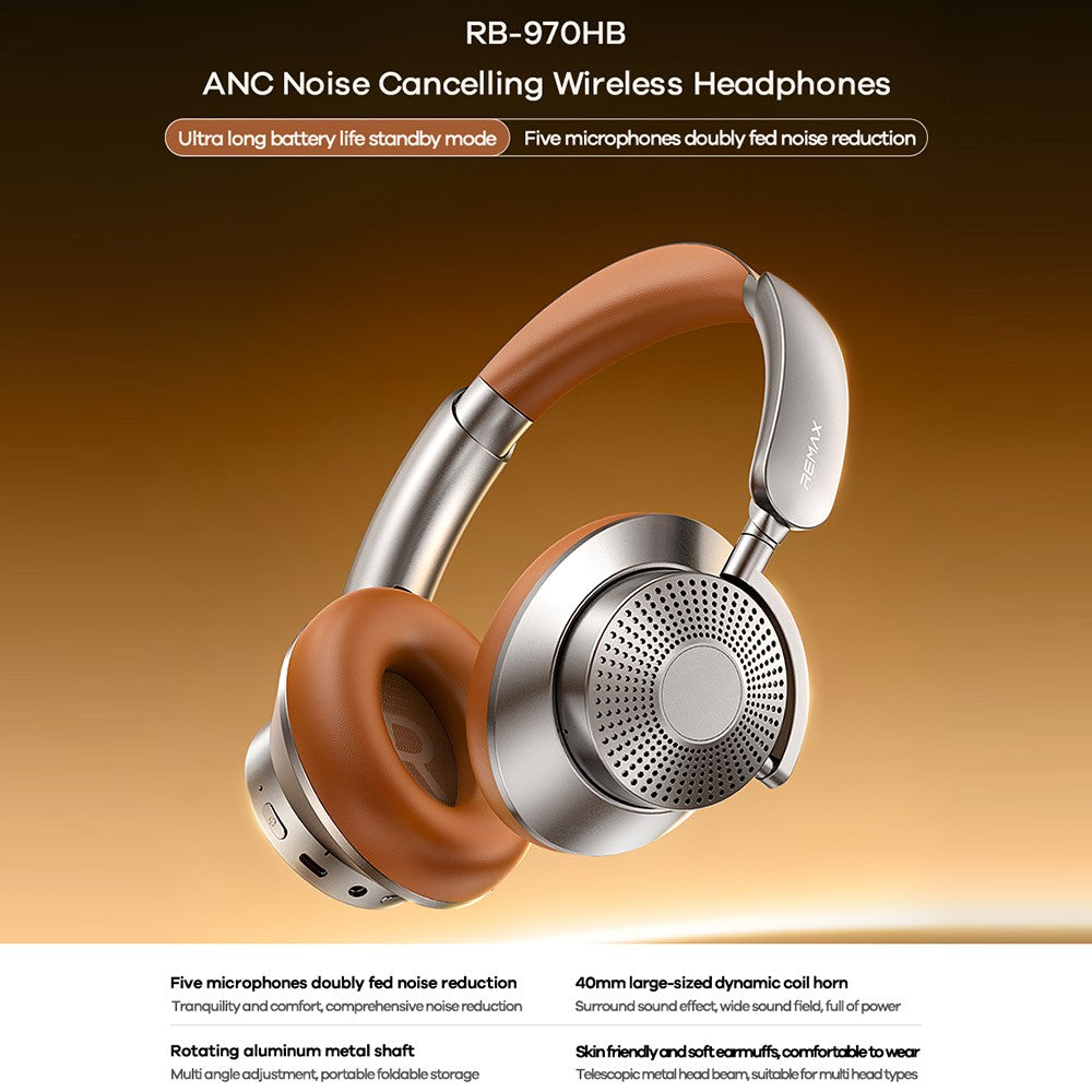 REMAX RB-970HB ANC Over-Ear Wireless Headphones – image 2