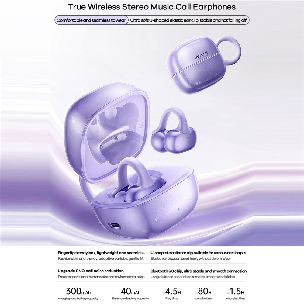 REMAX OWS-22 Clip-On Open-Ear Wireless Earbuds – image 3