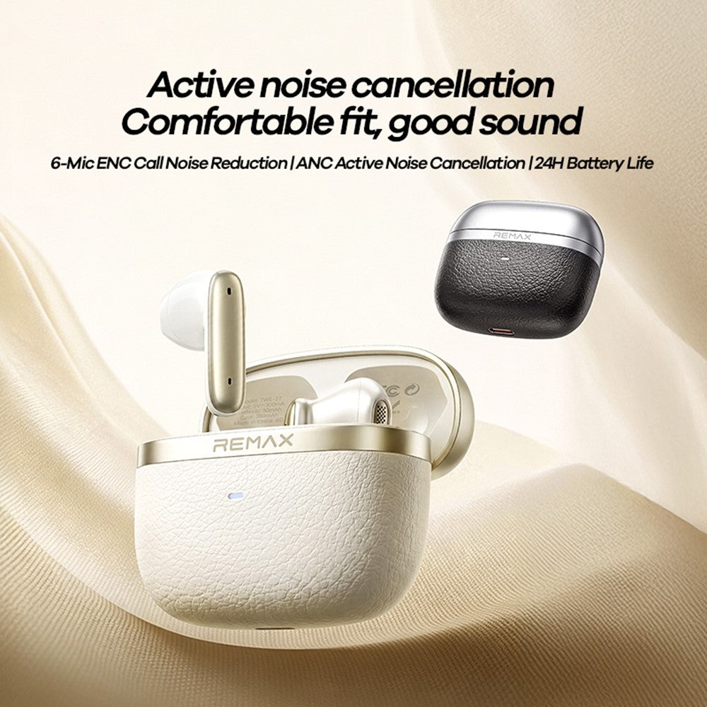 REMAX TWS-27 Semi-In-Ear Wireless Earbuds – image 2