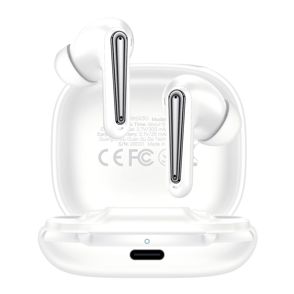 YESIDO TWS45 Wireless Earbuds – ANC & ENC, 4 Mics
