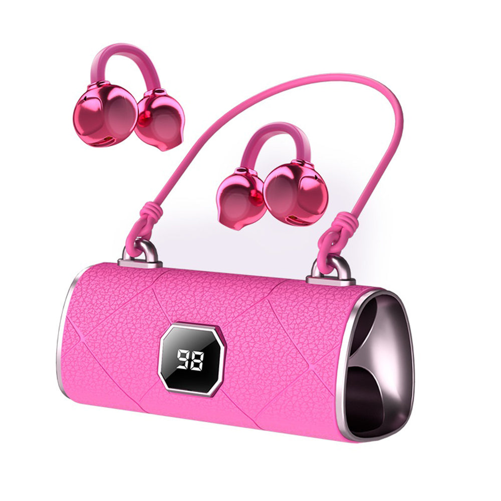 X22 Open-Ear Clip-On Wireless Earbuds – Purse-Style Charging Case