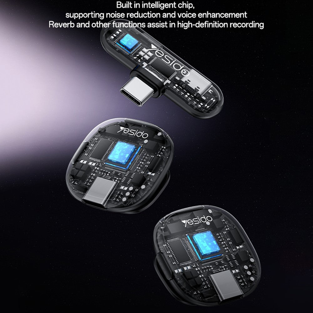 YESIDO KR21 USB-C Wireless Lavalier Mic – image 7