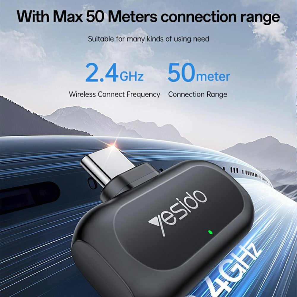 YESIDO KR22 Wireless Lavalier Microphone – image 5