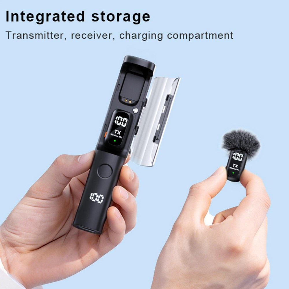QY99 Wireless Lavalier Mic with Charging Case – image 2