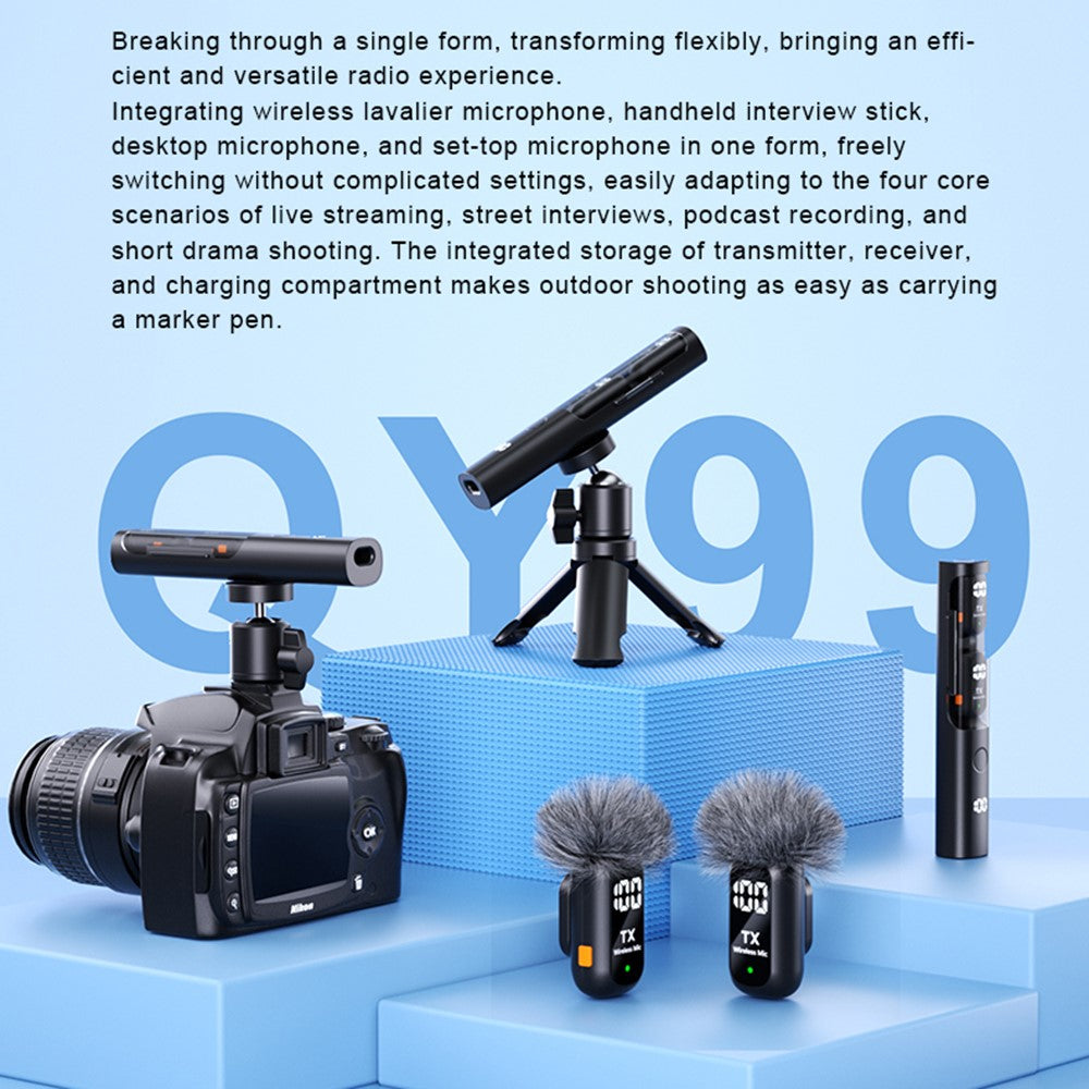 QY99 Wireless Lavalier Mic with Charging Case – image 7
