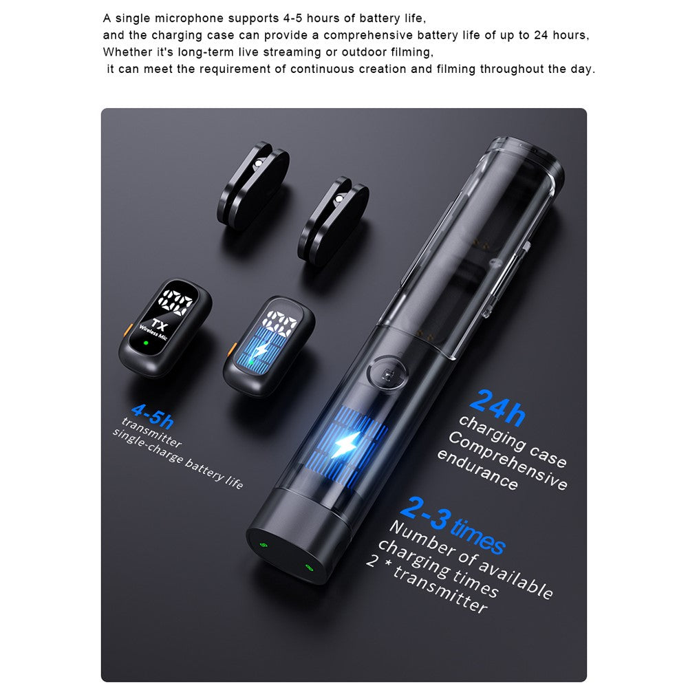 QY99 Wireless Lavalier Mic with Charging Case – image 9