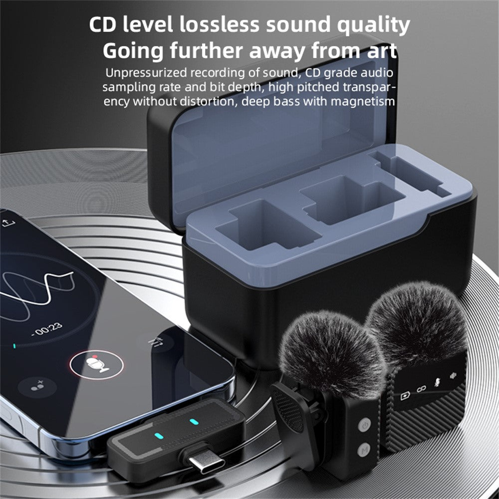 MS9 Wireless Lavalier Microphone Kit, 2 Mics – image 4