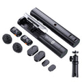 QY99 Wireless Lavalier Microphone Kit – 2 Mics + USB-C Receiver, Tripod & Case